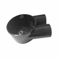 Decoduct 20mm PVC U-way circular box (U shape), model DJU2