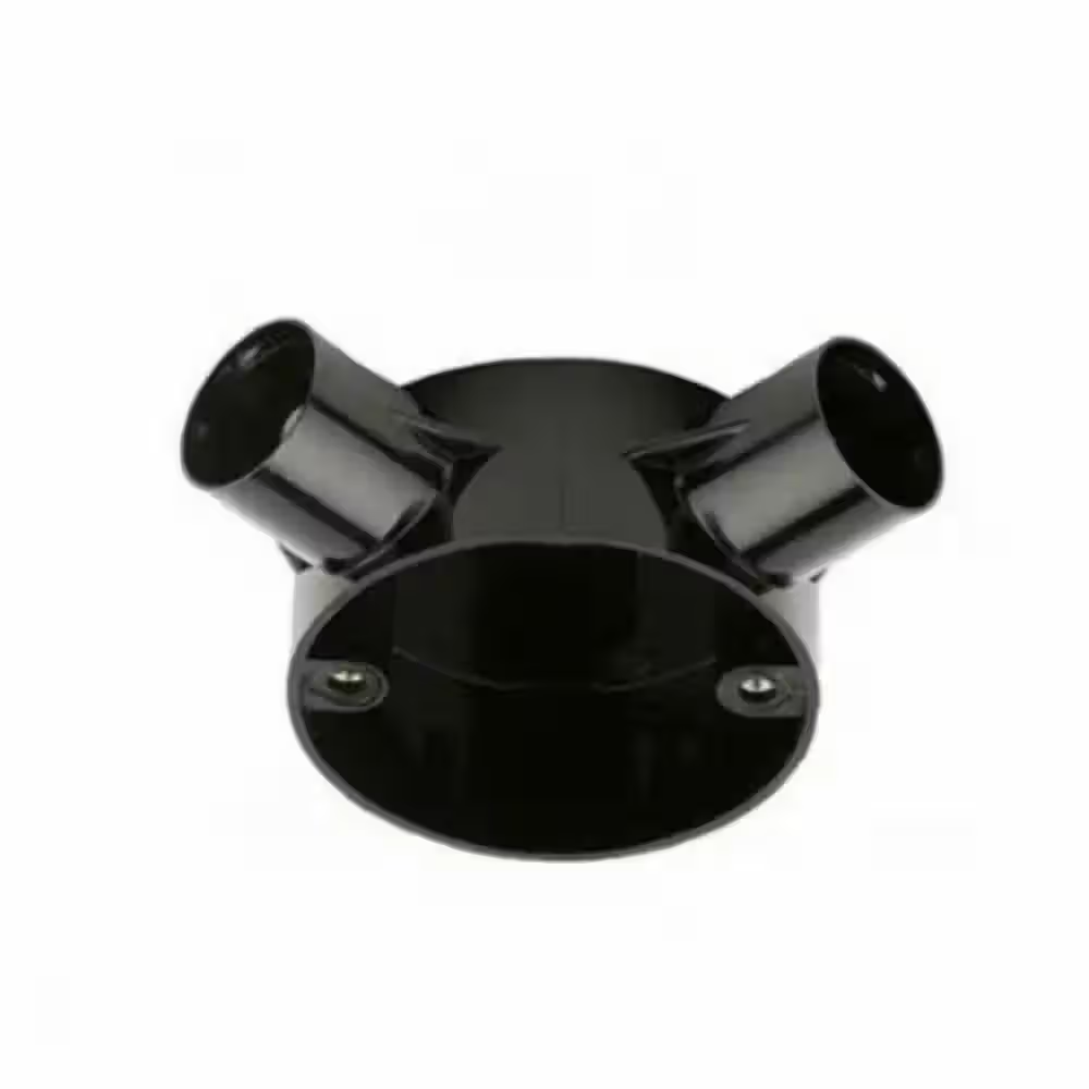 Decoduct 20mm PVC U-way circular box (U shape), model DJU2