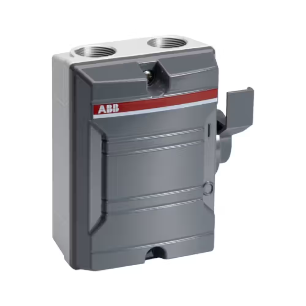 ABB 25A 3 pole weatherproof isolator switch disconnector, IP65, BW325TPN