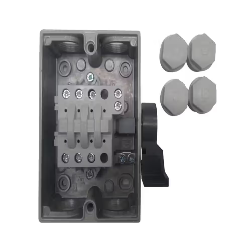 ABB 25A 3 pole weatherproof isolator switch disconnector, IP65, BW325TPN