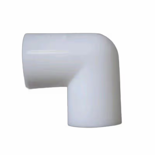 1 inch white PVC 90 degree elbow, Schedule 40, hub x hub