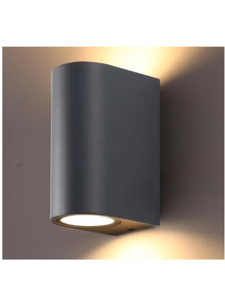 Modern LED Wall Light – Waterproof Up & Down Outdoor Wall Lamp, Aluminum Body, Warm White Lighting for Porch, Balcony, Garden, Hallway, Living Room & Exterior Decoration