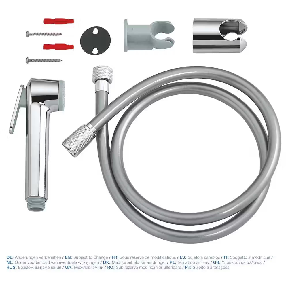 GROHE Tempesta-F Trigger Spray Shattaf Set with Wall Holder – Chrome (27513001)