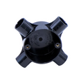 20mm 4-way PVC circular box, sold per pack, Decoduct model DJF2
