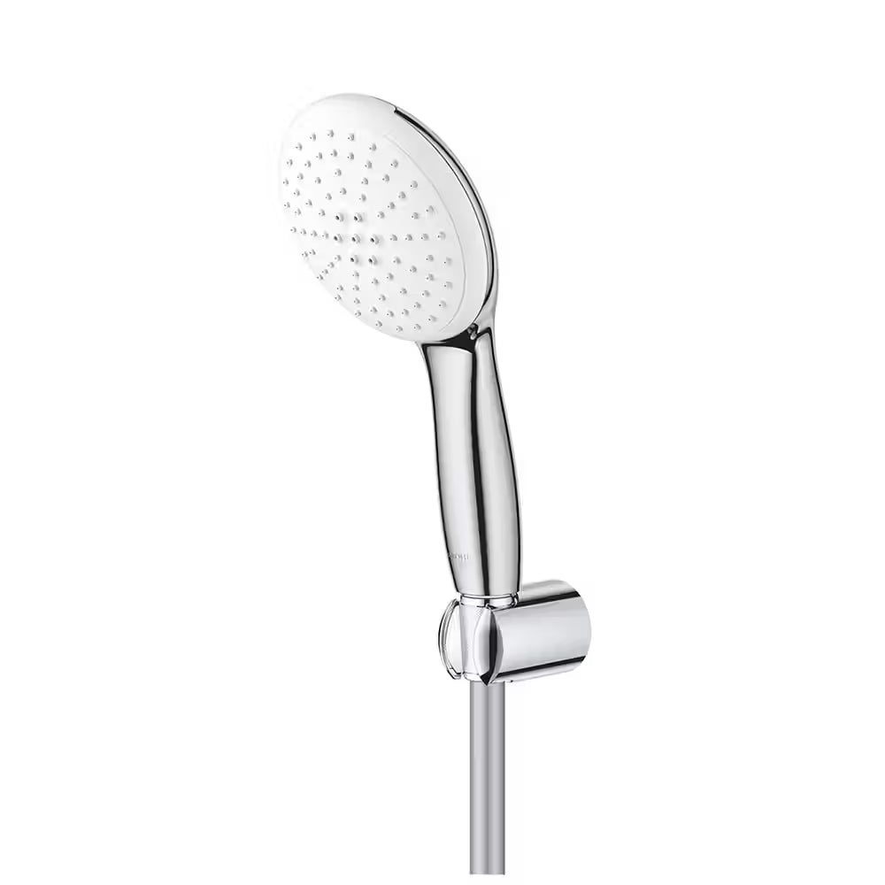 GROHE Shower Head with Hose – EcoJoy Flow, Chrome Finish, Anti-Lime Nozzles (2780330E)