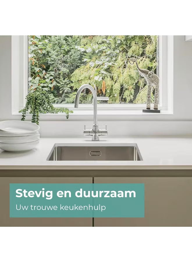 Mizzo Linea 50-40 Kitchen Sink, Stainless Steel Kitchen Sink from 60 cm Cabinet