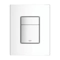 GROHE flush plate, dual flush system, white with chrome trim, model 66513