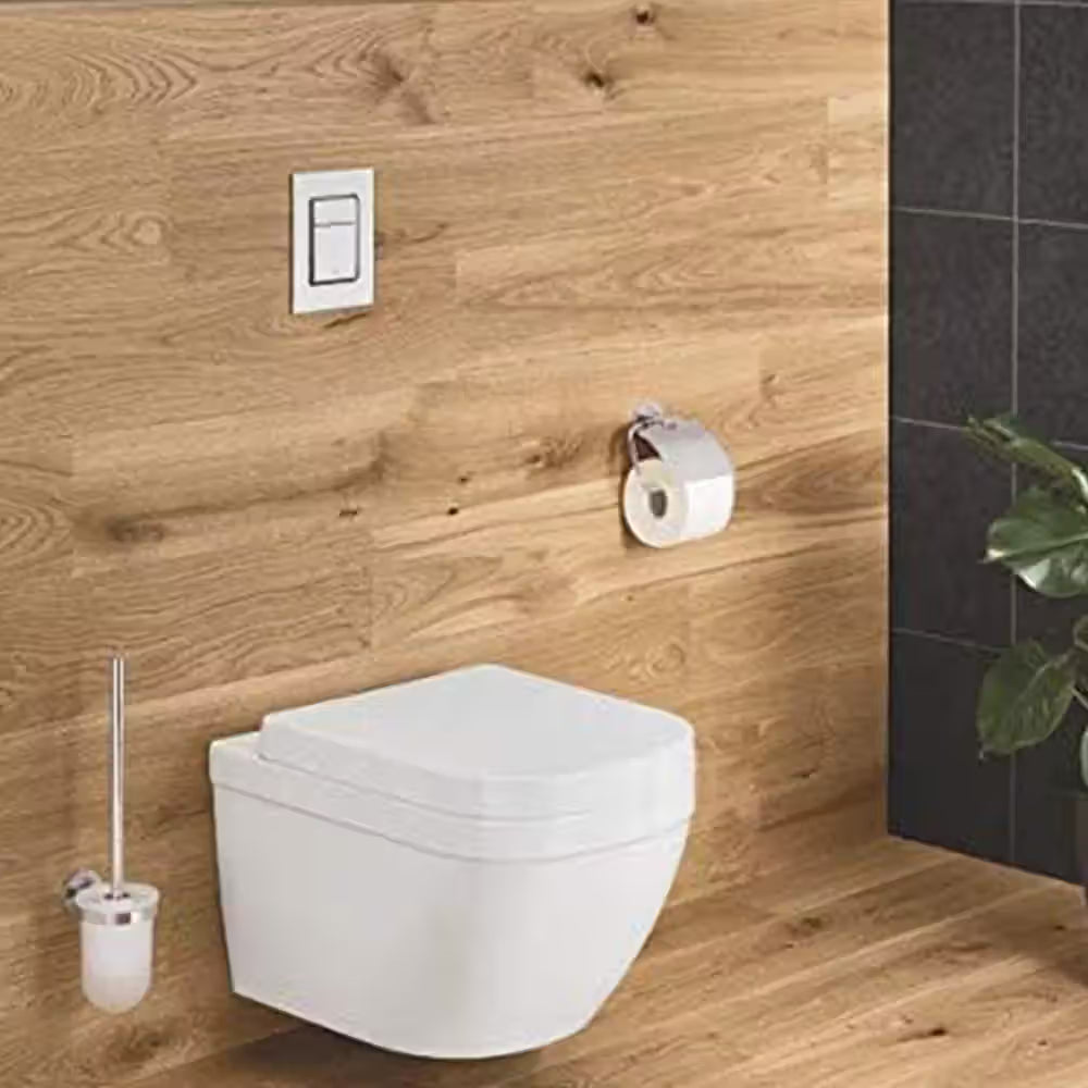 GROHE Essentials toilet roll holder with cover, chrome, model 40367001