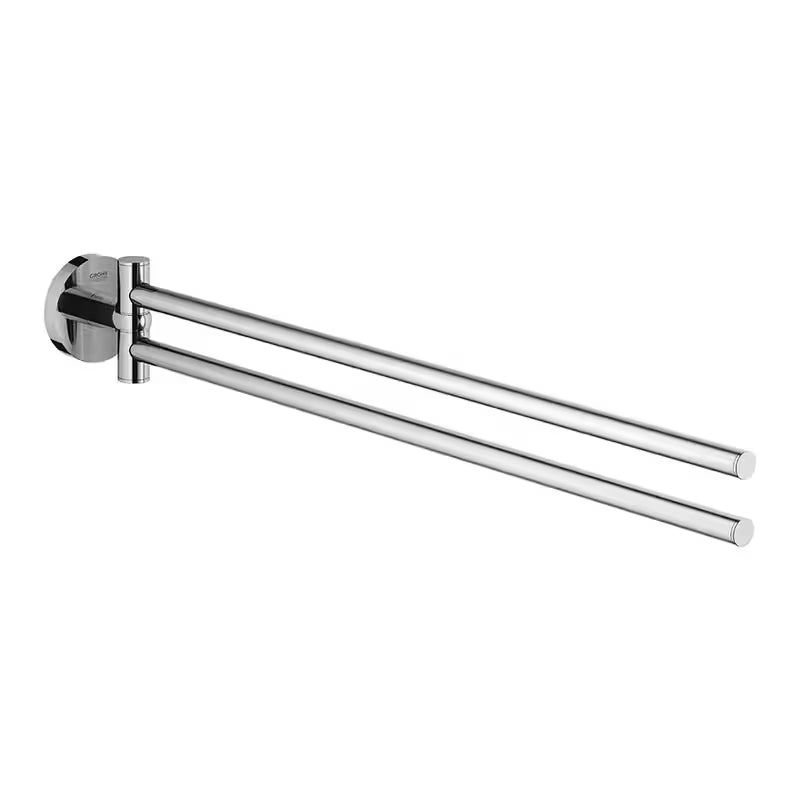 GROHE Essentials towel holder, chrome, 2-arm swivel bar, model 40371001