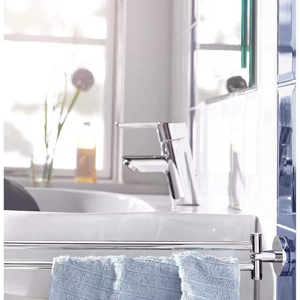 GROHE Essentials towel holder, chrome, 2-arm swivel bar, model 40371001