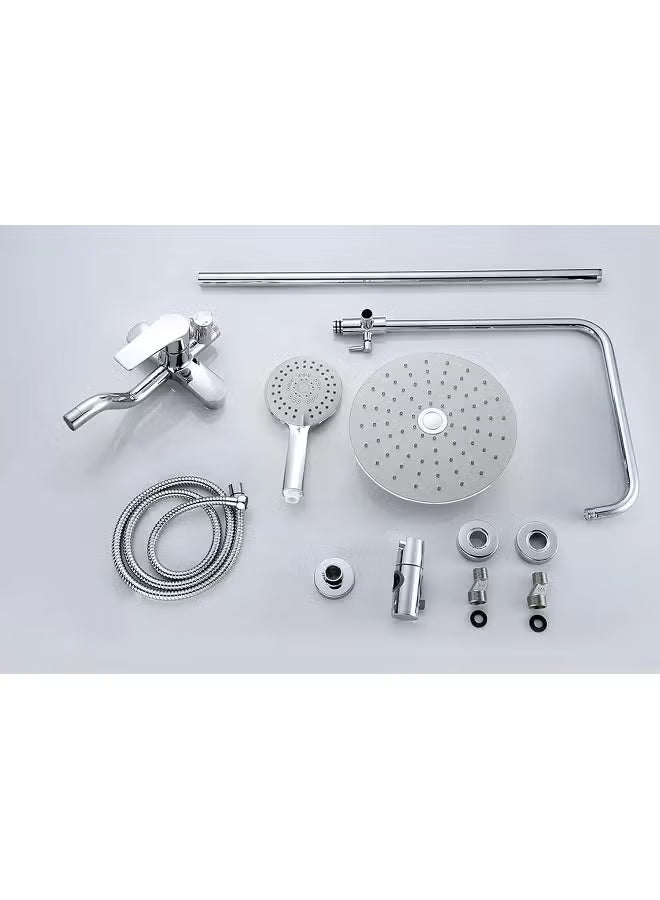 Premium Shower Set Mixer With Rainfall Shower Head Luxury Bath Faucet