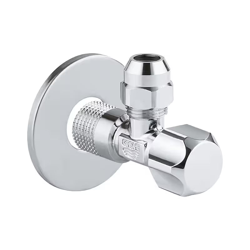 GROHE angle valve 1/2" x 3/8" with spindle shut-off, chrome, model 22018000