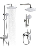 Premium Shower Set Mixer With Rainfall Shower Head Luxury Bath Faucet