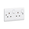 Legrand Synergy White 2 Gang Double Pole Socket Outlet 13A 250V 730070