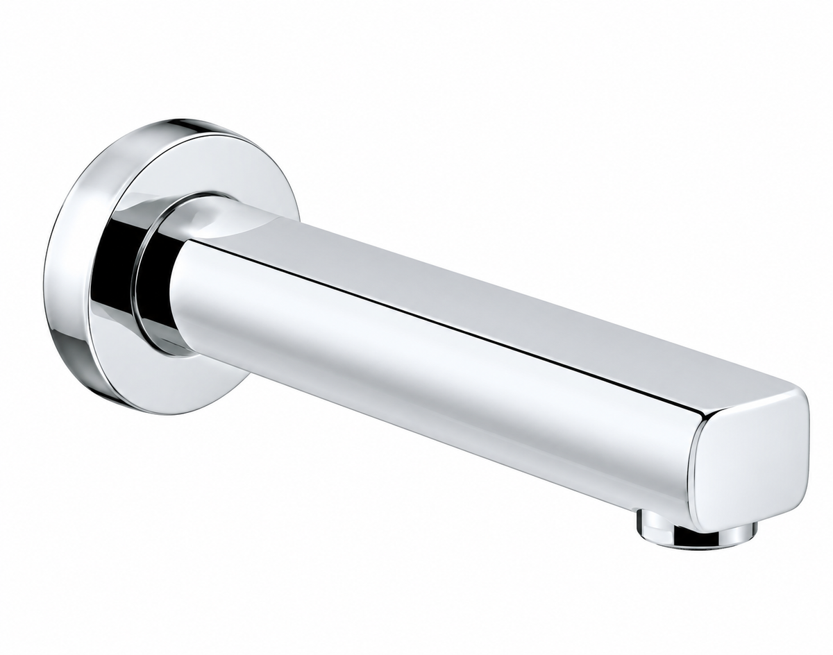 KLUDI RAK POLARIS Wall Mounted Bath Spout – Chrome-Plated Brass, DN 15, 170 mm Projection (RAK10007)