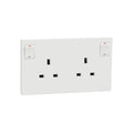 Schneider Electric AvatarOn C 13A 250V 2 gang switched socket in white - E87T25_WE
