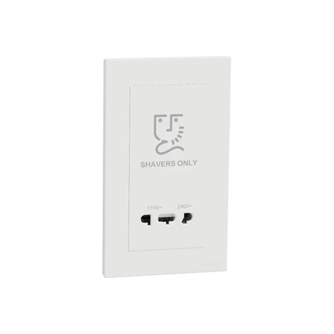 Schneider Electric AvatarOn C universal shaver unit 115V/240V in white - E87T727V_WE