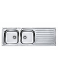 RAK90820 INSET SINK DOUBLE BOWL SINGLE DRAINER