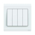 ABB Inora BL104 4 gang 1 way 10AX switch in white