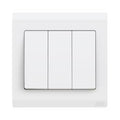 ABB Inora BL107 3 gang 2 way 10AX switch in white
