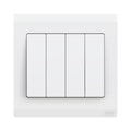 ABB Inora BL108 4 gang 2 way 10AX switch in white