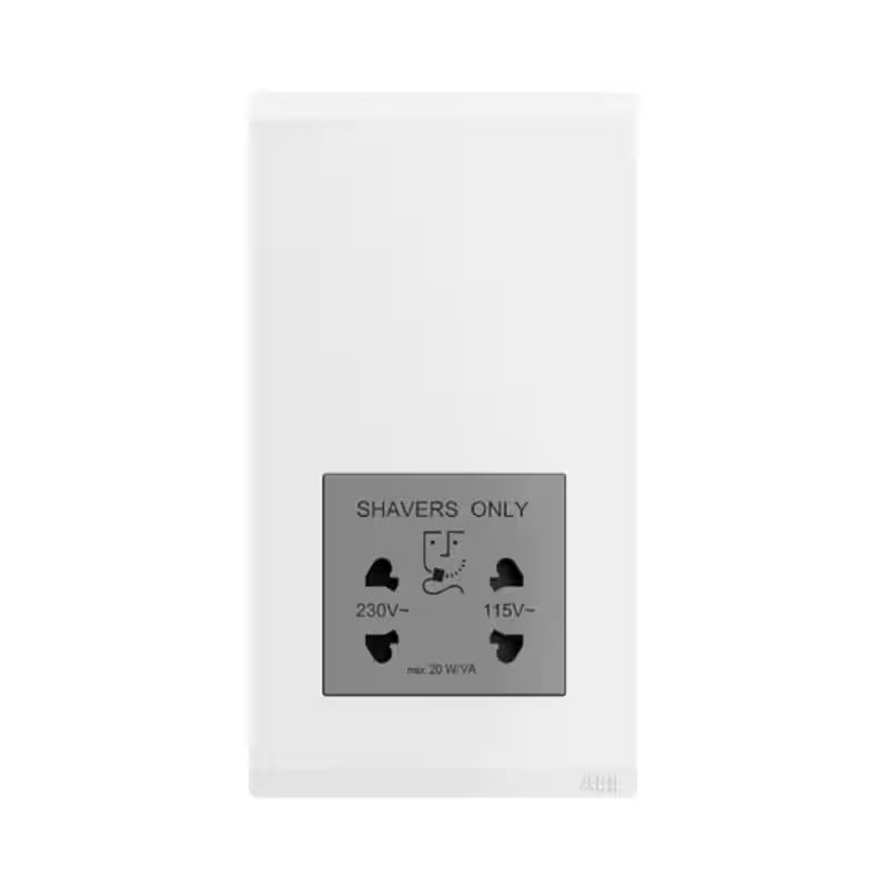 ABB Inora BL401 shaver socket, 115V/230V, 20VA, in white