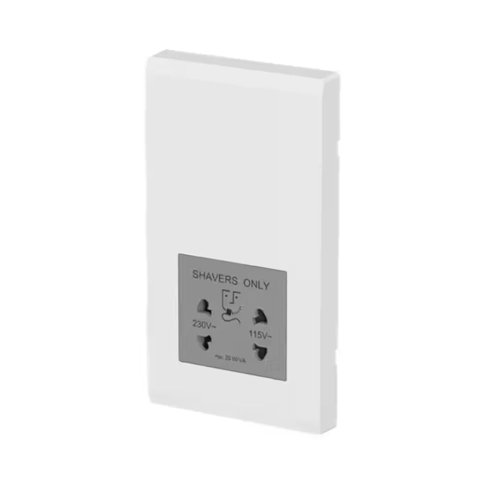 ABB Inora BL401 shaver socket, 115V/230V, 20VA, in white