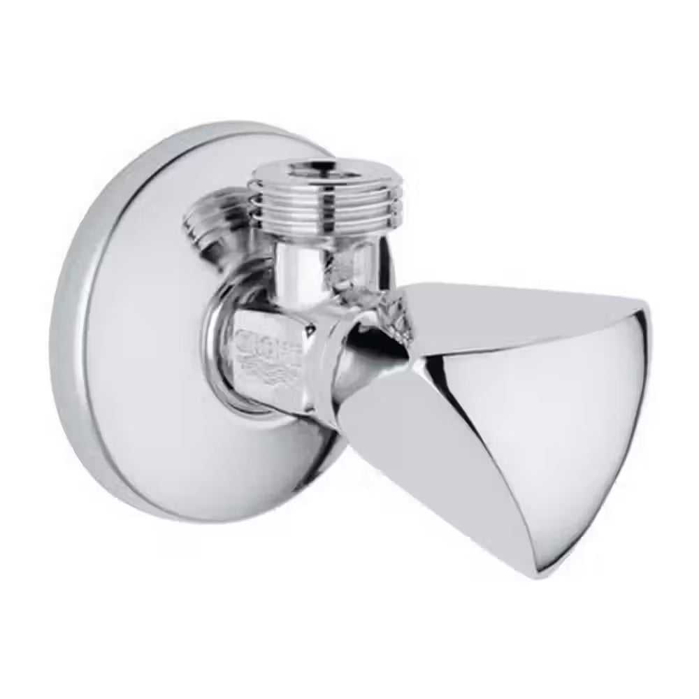GROHE Angle Valve 1/2" – Chrome-Plated Control Valve, Smooth Quarter-Turn (22940000)