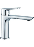 Milano Plus Bayz Plus Art Basin Mixer Tap | Single Lever Washbasin Faucet | Solid Brass Construction | Hot & Cold Water Control | Chrome Finish Bathroom Mixer