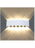 Modern LED Wall Light Sconce Up and Down Indoor Lamp Fixture for Bedroom, Living Room, Hallway, Staircase, Warm White Decorative Wall Lighting for Home and Office – Energy Efficient Design