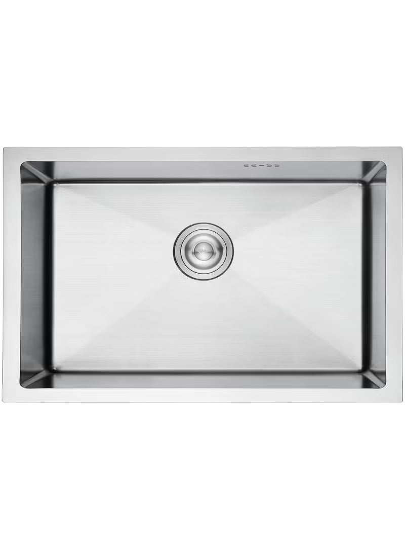 Premium Stainless Steel Kitchen Sink – Large Single Bowl Undermount Sink with Deep Basin, Noise Reduction, Rust & Scratch Resistant Finish, Modern Design for Home and Commercial Kitchens