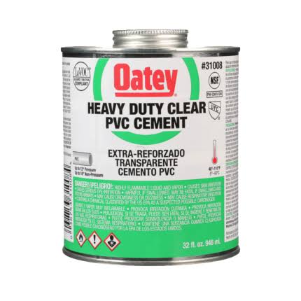 HEAVY DUTY CLEAR CEMENT 500ML/TIN. BRAND: OATEY, USA