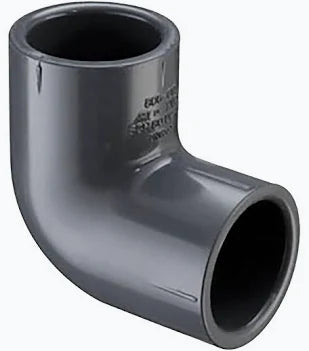 PVC ELBOW 1 1/2" 90DEGREE, SCH-80, EN1452. BRAND COSMOPLAST